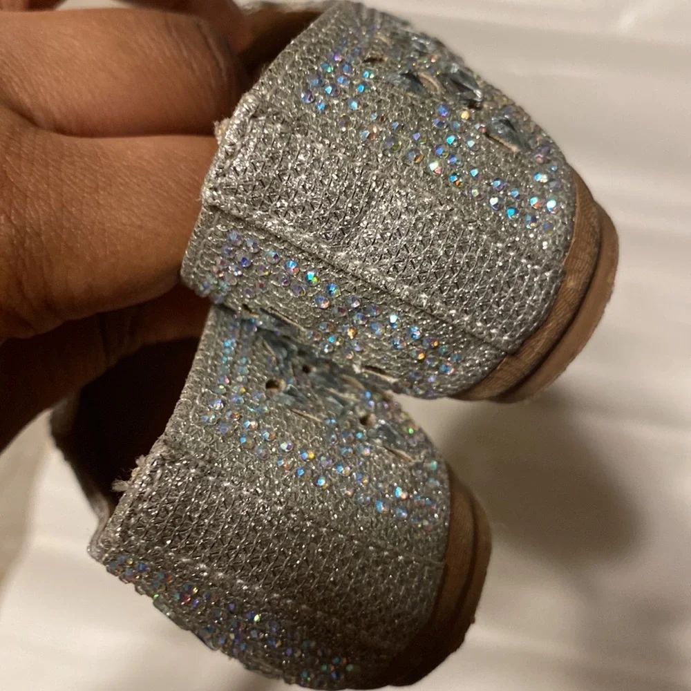 LINK COMFORT LITTLE GIRL SLIP ON SPARKLING SHOES SIZE 6
